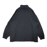 UpcycleLino BASIC 天竺長袖ビッグタートル 600225-7034 nest Robe 長袖Ｔシャツ カットソー ロンＴ ブラック レディース アップサイクルリノ【中古】6-0723M∞