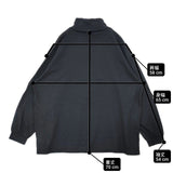 UpcycleLino BASIC 天竺長袖ビッグタートル 600225-7034 nest Robe 長袖Ｔシャツ カットソー ロンＴ ブラック レディース アップサイクルリノ【中古】6-0723M∞