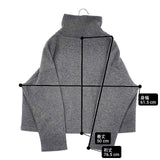 nest Robe ウールアンゴラ起毛タートルプルオーバー 01244-1168 セーター ニット グレー レディース ネストローブ【中古】6-1005T∞
