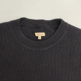 Sanca S20SSW05 ワッフル サイズ0 日本製 長袖Ｔシャツ カットソー ロンＴ ブラック レディース サンカ【中古】6-0723M∞