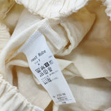 nest Robe 起毛リネンクロップドパンツ 01233-1042 パンツ アイボリー レディース ネストローブ【中古】6-0521G∞
