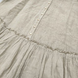 nest Robe リネン天然染めウエスト切り替えワンピース 01231-1014 ワンピース 23SS ベージュ レディース ネストローブ【中古】6-0521M∞