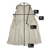 nest Robe リネン天然染めウエスト切り替えワンピース 01231-1014 ワンピース 23SS ベージュ レディース ネストローブ【中古】6-0521M∞