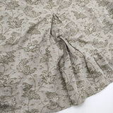 OUTIL ROBE CHABLIS ジャガード プルオーバー シャツワンピ ワンピース 2023 グレー カーキ レディース ウティ【中古】6-0521M∞