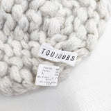Toujours アルパカウールニット帽 帽子 ニットキャップ グレージュ レディース トゥジュー【中古】6-0903T◎