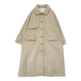 ROBE de PEAU コットン 日本製 ステンカラーコート ベージュ レディース ローブデポー【中古】6-0723M∞