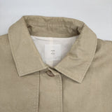 ROBE de PEAU コットン 日本製 ステンカラーコート ベージュ レディース ローブデポー【中古】6-0723M∞