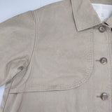 ROBE de PEAU コットン 日本製 ステンカラーコート ベージュ レディース ローブデポー【中古】6-0723M∞