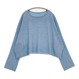 JOURNAL STANDARD LUXE カシミヤ ワイドプルオーバー 定価22000円 セーター ニット 25AW ライトブルー レディース ジャーナルスタンダード ラックス【中古】6-0414T♪