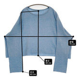 JOURNAL STANDARD LUXE カシミヤ ワイドプルオーバー 定価22000円 セーター ニット 25AW ライトブルー レディース ジャーナルスタンダード ラックス【中古】6-0414T♪