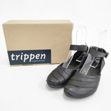 trippen ARMADILLO アンクルストラップ レザー サイズ36 シューズ・靴 ブラック レディース トリッペン【中古】6-0422G◎