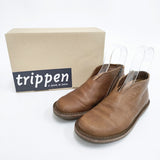 trippen PUMPS サイドジップ スリッポン レザー 36 シューズ・靴 ブラウン レディース トリッペン【中古】6-0422G◎