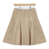 49AV.junko shimada 定価24000円 日本製 総柄 スカート ベージュ レディース ジュンコシマダ【中古】6-0606M∞