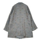 AMERI MEDI ALICIA JACQUARD JACKET 定価33000円 総柄 ジャガード ジャケット ライトブルー ブラウン レディース アメリ【中古】6-0815M∞