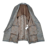 AMERI MEDI ALICIA JACQUARD JACKET 定価33000円 総柄 ジャガード ジャケット ライトブルー ブラウン レディース アメリ【中古】6-0815M∞