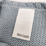 Whim Gazette WG18A0053030100 コットンニット サイズF ニット ミズイロ レディース ウィムガゼット【中古】6-0709G◎