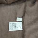 loungedress LDZ1021407A0001 リネンコットン シャツジャケット テーラードジャケット ブラウン レディース ラウンジドレス【中古】6-0606M∞