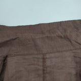 loungedress LDZ1021407A0001 リネンコットン シャツジャケット テーラードジャケット ブラウン レディース ラウンジドレス【中古】6-0606M∞