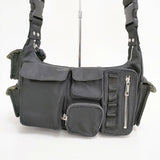 AMERI 2WAY SHOULDER MILITARY BAG ショルダーバッグ ブラック レディース アメリ【中古】6-0810G∞