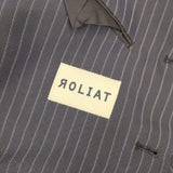 ROLIAT ロリエット 6SCOAC02L ストライプ コート ネイビー レディース【中古】6-0711M∞