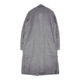 Deuxieme Classe グレンチェック リネン チェスターコート グレー レディース ドゥーズィエムクラス【中古】6-0606M∞