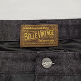 la belle Etude BELLE VINTAGE デニムチュール ロングスカート ブラック レディース ラベルエチュード【中古】6-0521M∞