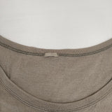 MARGARET HOWELL コットンリネン フレンチスリーブワンピース 589-266401 ワンピース グレージュ レディース マーガレットハウエル【中古】6-0615S∞