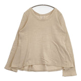 45R/45rpm コットンスウェットプルオーバー 裏毛 フレアTシャツ スウェット ベージュ レディース フォーティーファイブアールピーエム【中古】6-0711M∞