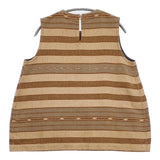 45R/45rpm イカットボーダーNO SLEEVE TOP ノースリーブブラウス 定価53900円 サイズ3 ブラウス シャツ ベージュ ブラウン レディース フォーティーファイブアールピーエム【中古】6-0515S◎