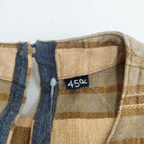 45R/45rpm イカットボーダーNO SLEEVE TOP ノースリーブブラウス 定価53900円 サイズ3 ブラウス シャツ ベージュ ブラウン レディース フォーティーファイブアールピーエム【中古】6-0515S◎