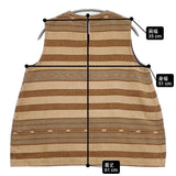 45R/45rpm イカットボーダーNO SLEEVE TOP ノースリーブブラウス 定価53900円 サイズ3 ブラウス シャツ ベージュ ブラウン レディース フォーティーファイブアールピーエム【中古】6-0515S◎