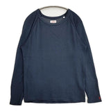 HOLLYWOOD RANCH MARKET HRM H刺繍 サイズ2 M 長袖Ｔシャツ カットソー ロンＴ ネイビー レディース ハリウッドランチマーケット【中古】6-0711M∞