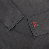 HOLLYWOOD RANCH MARKET HRM H刺繍 サイズ2 M 長袖Ｔシャツ カットソー ロンＴ ネイビー レディース ハリウッドランチマーケット【中古】6-0711M∞