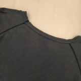 HOLLYWOOD RANCH MARKET HRM H刺繍 サイズ2 M 長袖Ｔシャツ カットソー ロンＴ ネイビー レディース ハリウッドランチマーケット【中古】6-0711M∞