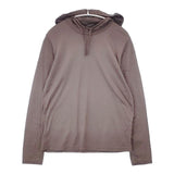 mizuiro-ind フードライクハイネックプルオーバー 定価10780円 長袖Ｔシャツ カットソー ロンＴ グレージュ レディース ミズイロインド【中古】6-0605M∞