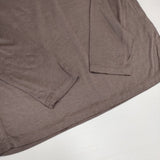 mizuiro-ind フードライクハイネックプルオーバー 定価10780円 長袖Ｔシャツ カットソー ロンＴ グレージュ レディース ミズイロインド【中古】6-0605M∞