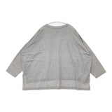 mizuiro-ind ハイゲージクルーネックワイドプルオーバー 定価10890円 長袖Ｔシャツ カットソー ロンＴ グレー レディース ミズイロインド【中古】6-0605M∞
