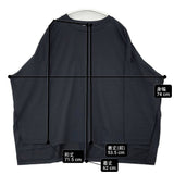 mizuiro-ind ハイゲージクルーネックワイドプルオーバー 定価10890円 長袖Ｔシャツ カットソー ロンＴ ブラック レディース ミズイロインド【中古】6-0728M△