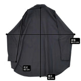 mizuiro-ind コットンブロードワイドシャツ 定価12980円 シャツチュニック 長袖シャツ ブラック レディース ミズイロインド【中古】6-0902M∞