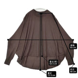 mizuiro-ind クルーネックフロントシームプルオーバー 3-227065 ウール セーター ニット ブラウン レディース ミズイロインド【中古】6-0930T∞