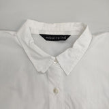 mizuiro-ind ワイドシャツチュニック コットン 定価12980円 チュニック ホワイト レディース ミズイロインド【中古】6-0606M∞