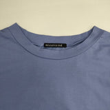 mizuiro-ind ハイゲージクルーネックワイドプルオーバー 定価10890円 長袖Ｔシャツ カットソー ロンＴ ブルー レディース ミズイロインド【中古】6-0605M∞