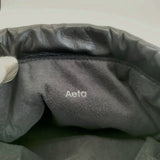Aeta トートバッグ レザー ポーチ 巾着バッグ ブラック ユニセックス アエタ【中古】6-0628G∞