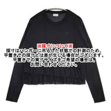 RhodolirioN Swallow Frill Tiered Long Sleeve Tee ティアードフリルロングスリーブT ネペンテス 刺繍 長袖Ｔシャツ カットソー ロンＴ ブラック レディース ロドリリオン【中古】6-0525M△