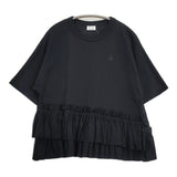 RhodolirioN Swallow Frill Tiered Top ネペンテス サイズ1 フリル カットソー ブラック レディース ロドリリオン【中古】6-0515S◎