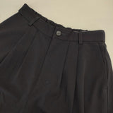 MARMARMAR タックパンツ 日本製 ワイド パンツ ネイビー レディース マーマーマー【中古】6-0723G∞