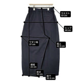 MARMARMAR タックパンツ 日本製 ワイド パンツ ネイビー レディース マーマーマー【中古】6-0723G∞