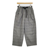 Oblada FINE PANTS ファインパンツ 定価41800円 F2510PT02 サイズS ウール ベルテッド パンツ 25AW グレー レディース オブラダ【中古】6-0414T♪