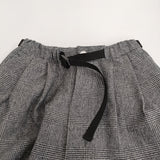 Oblada FINE PANTS ファインパンツ 定価41800円 F2510PT02 サイズS ウール ベルテッド パンツ 25AW グレー レディース オブラダ【中古】6-0414T♪