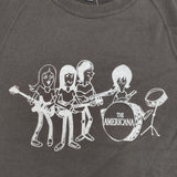 AMERICANA LIVE TODAY プリント トレーナー サイズM スウェット チャコールグレー レディース アメリカーナ【中古】6-0723M∞